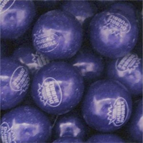 120 Dubble Bubble One Inch 1&#034; Gumballs Grape Gum Balls Candy
