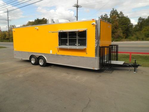 Concession Trailer 8.5&#039;x24&#039; Yellow - Event Food Vending Catering