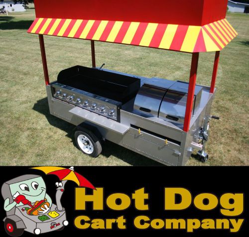 Grand master hot dog cart vending concession trailer for sale