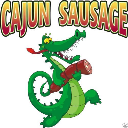 Cajun Sausage Concession Restaurant Food Decal 14&#034;