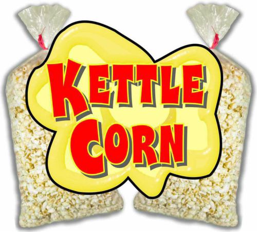 Kettle Corn Korn Concession Food Truck Cart Stand Menu Decal Sticker 24&#034;