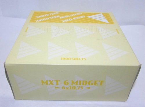 (5) Boxes 5000 Sheets 6&#034; x 10.75&#034; Waxed Tissue Wax Paper MXT-6