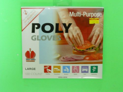 *NEW* Food Service Poly Gloves - 1000 count. box - USDA Approved - Size Medium