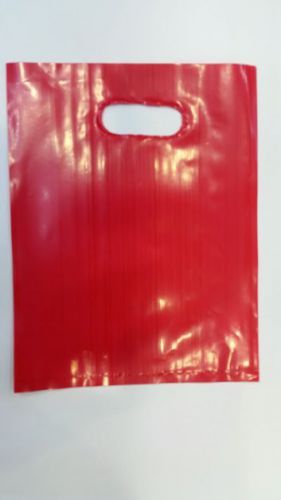 Red 6x8 High Density Plastic Bag 50ct