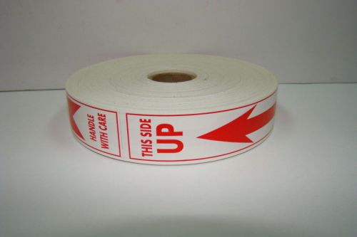 250 Labels of 1.125x7 ARROW This Side Up Shipping Rolls
