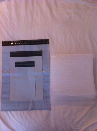 Shipping Supplies Kit 10 Poly Mailer Bags 10 Ft Bubble Wrap SKU 443 Packaging