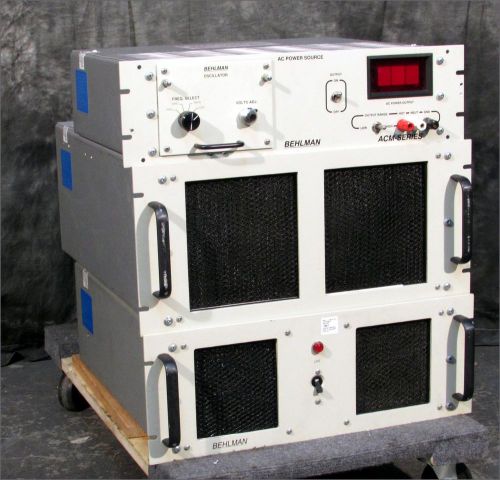 Behlman acm-3000-09 ac 4050va 1ph 45-2500hz output power frequency converter for sale