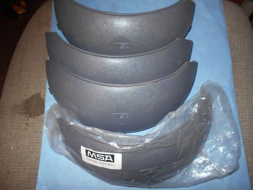 (4) pieces of msa 10013631 chin guard archshield visor blue gray for sale