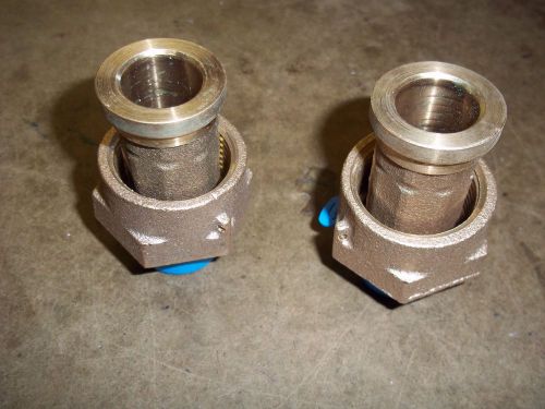 1 pair union coupling pf 1&#034; to pt 3/4&#034; male  for water meter, lead free for sale
