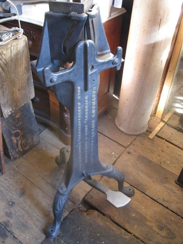 Antique 1878 miter trimmer witherby rugg &amp; richardson worcester mass for sale