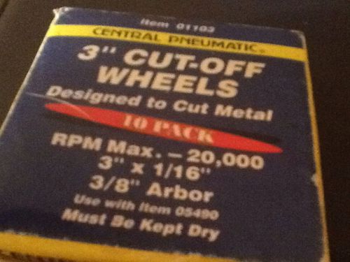 3&#034; CUT-OFF WHEELS DESIGNED TO CCUT METAL 10 PACK