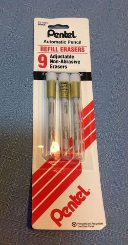 3 TUBE Pentel Z2-1 Eraser Refill, for Pentel Pencils, Total 9 refill