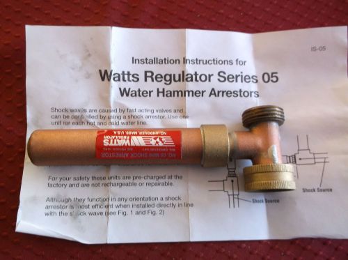 Watts Water Hammer Arrestor For Washing Machine No.5  D5H