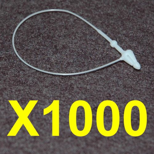5&#034; 1000 Snap Lock Pin Security Loop Plastic Tag Fastener Cable No Tag Gun Needed