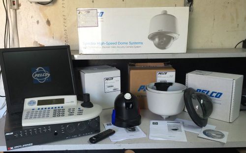 Pelco  security equipment ...spectra iv, lcd monitor, dvr, &amp; joystick for sale
