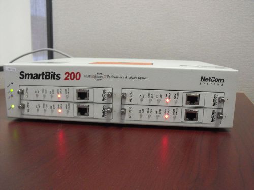 Netcom smartbits 200 4-port traffic generator performance analyser w/ ml-7710 x4 for sale