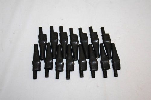 Mueller #63 (Lot of 15) Black Insulated Alligator Clips 10 Amp Made in USA