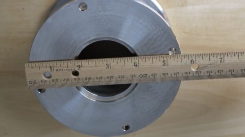 Stainless Bellows Hose/CF Flange 5.5&#034; OD, 2.25&#034; ID, 4 Bolt, 3.25&#034; long