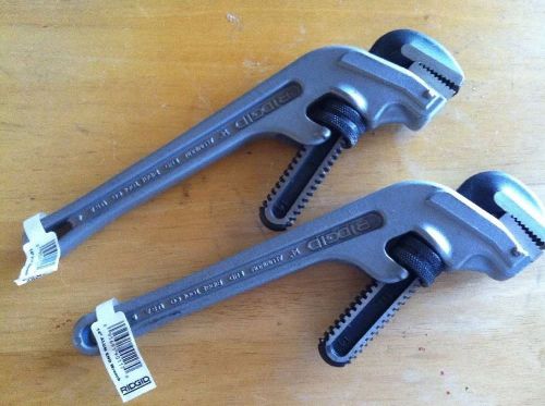 Set Of Two New Ridgid 90117 2-Inch E-914 14-Inch Aluminum End Wrenchs
