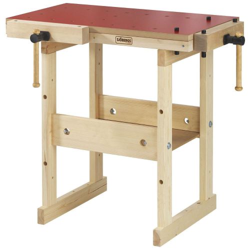 Sjobergs SJO-33284 Hobby Plus 850 Red Laminate Workshop Wood Workbench
