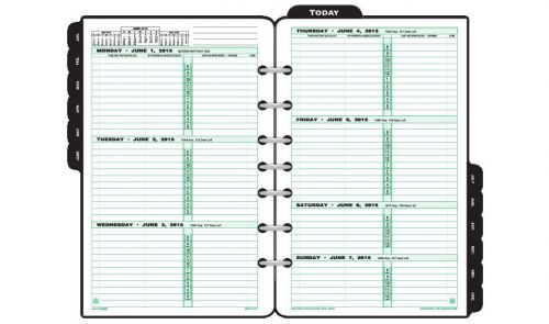 Day-Timer 2-Page-Per-Week Original Planner Refill Desk Size, 2015, Item #91010