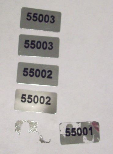 1000 Silver Security Tiny Tamper Evident Label Stickers Seals Matched Numbers