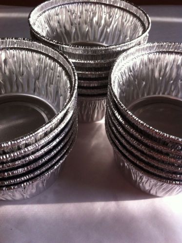 250 aluminum foil custard muffin cupcake ramekin cups (4oz) disposable for sale