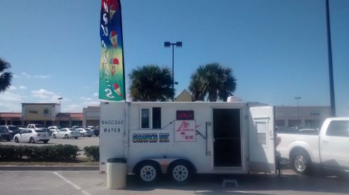 Shaved ice concession trailer 8x16 for sale