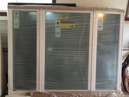New marvin pine primed in/out white 3-glass window for sale