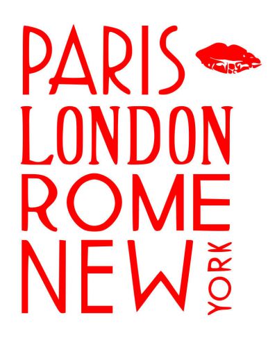 Paris, London, Rome, New York, Kiss