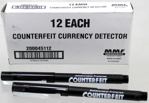 MMF Industries Counterfeit Detector Pen, 5.5 Inches, 12 Pens per Pack