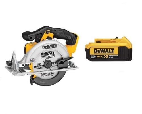 New Dewalt DCS391 20V Cordless Circular Saw + DCB204 4.0 Battery, Blade, 20V MAX