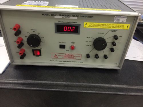 Solar 9354-1 transient generator for mil-std-461 cs116/ calibrated for sale
