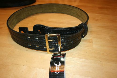 Safariland basket weave duty belt*adjustable**black in color**new**40 inches for sale