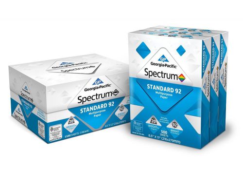 Gp spectrum standard 92 multipurpose paper 8.5 x 11 inches, 3-ream (1500 sheets) for sale