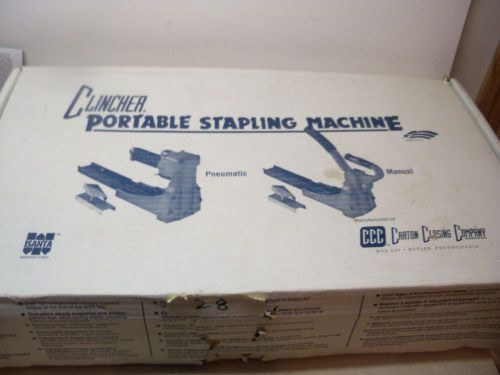 Clincher box stapler stapling machine hc 150t and 3 full boxes of c 3/4  staples for sale
