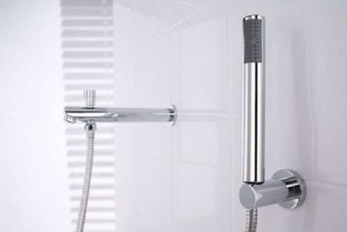 230 MM LINSOL CORSICA HIGH END ROUND SPA / BATH WATER CHROME SPOUT WITH DIVERTOR