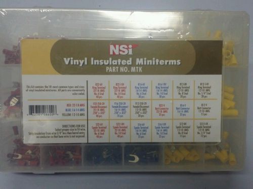NSI Vinyl Insulated 493 Piece MiniTerm Kit MTK