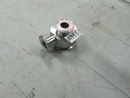 Asepco Radial Diaphragm Valve Body S/N D31009 3&#034; Tri Clamp Opening X 2&#034; Flange