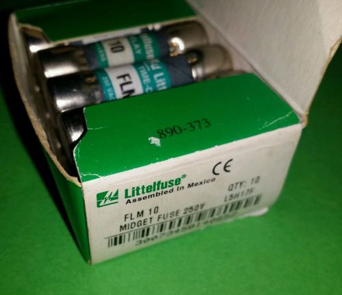 New littelfuse flm 10 midget fuse 250v box of 10 for sale