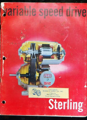 1960&#039;s Sterling  Variable Speed Drive&#034; vintage catalog