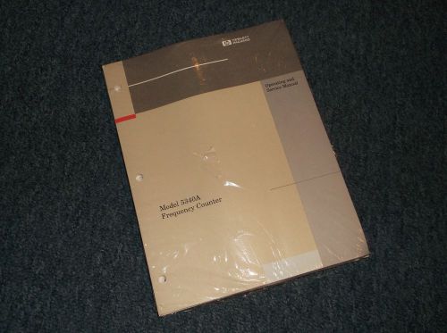 Agilent/HP Model 5340A Frequency Counter Operating &amp; Service Manual***NOS!***