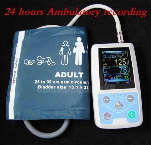 2015 Brand new Ambulatory 24 hours Blood Pressure Monitor ABPM+ 3 Cuff