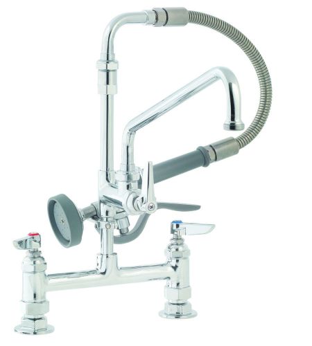 T&amp;S B-0178 Deck Mounted Pre Rinse Faucet Spray Valve &amp; Hose Low Flow Commercial
