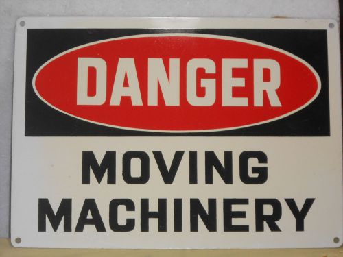 NOS HEAVY METAL-DANGER- MOVING MACHINERY- SIGN 14 X 10
