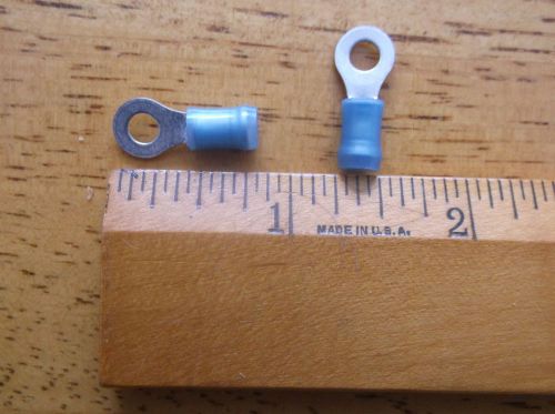 BLUE NYLON RING INSULATED* 16/14 STUD #8 * AMP # 8-320565-1 * LOT OF 80