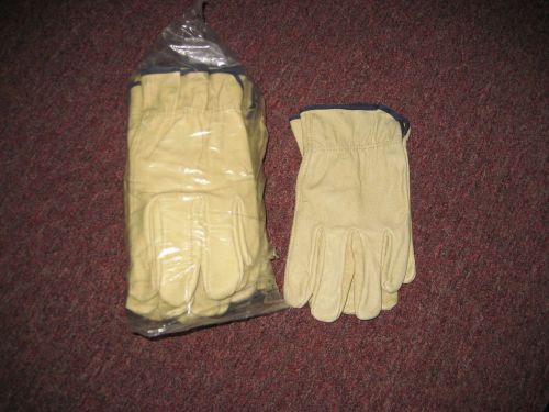 100 % leather work gloves size extra large 1 dozen pairs