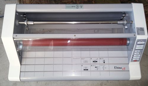 Gbc heatseal ultima 65 roll laminator, 27&#034; max. width,10 minute warm up, works. for sale