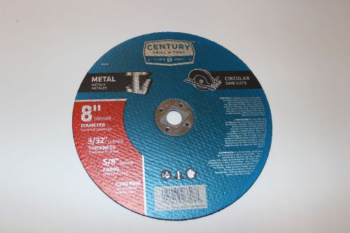 6 new century drill and tool 8808 metal abrasive saw blade  8-inch for sale