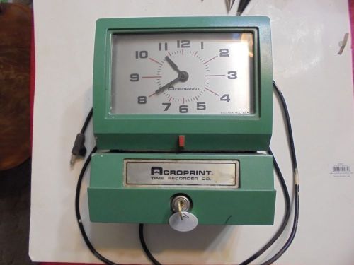 USED ACROPRINT 125AR3 PUNCH TIME CLOCK - GOOD WORKING ORDER